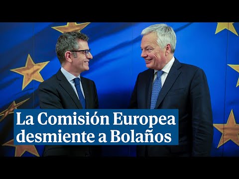 La Comisi&oacute;n Europea desmiente a Bola&ntilde;os y niega haber expresado &quot;cero preocupaci&oacute;n&quot; por la amnist&iacute;a