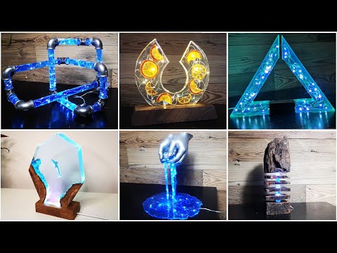 20 Most Amazing Epoxy Resin Lamps / Resin Art