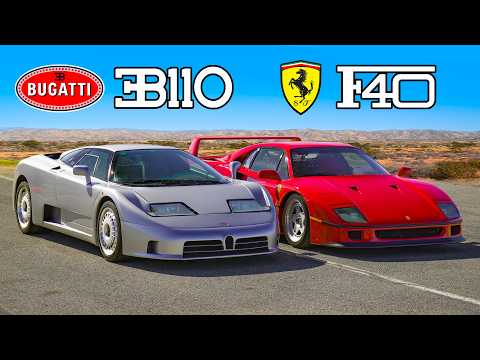 Ferrari F40 v Bugatti EB110: DRAG RACE