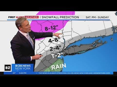 First Alert Weather: Snow totals for Saturday's storm coming into focus