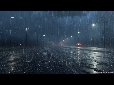 Rain Sounds For Sleeping - 99% Instantly Fall Asleep With Rain And Thunder Sound At Night