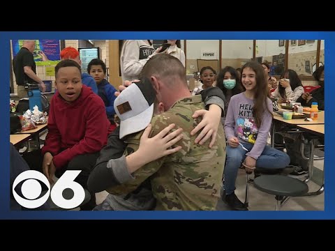 Virginia Dad Surprises Kids At School After Two-Year Deployment