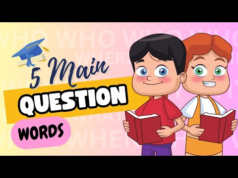 KIDS educational videos kindergarten / 1st grade English Reading: Question Words / What, Where, etc