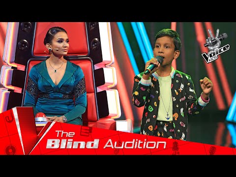 Nethma Sandull | දොන් ජිං ජිං දොන්  | Don jin jin don tharikita |  Blind Auditions|The Voice Kids SL