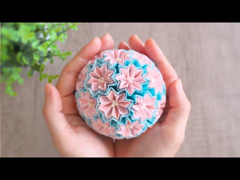 DIY How to Make Origami Kusudama Venus