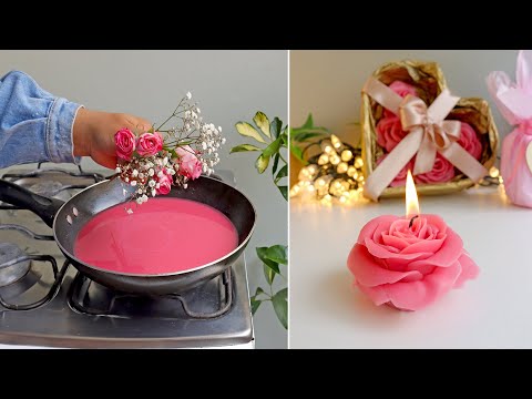 3 Manualidades para SAN VALENTIN Reciclando Residuos de VELAS- Ideas F&aacute;ciles y R&aacute;pidas para el Hogar