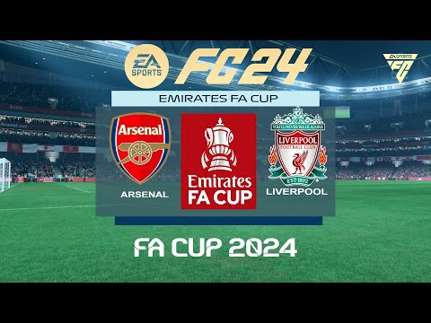 FC 24 Arsenal vs Liverpool | FA Cup 2024 | PS5 Full Match