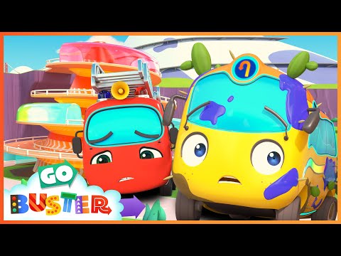 The BACKWARDS Bus! NEW - Go Buster - Bus Cartoons &amp; Kids Stories