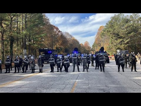 Activists gather to march in protest of Atlanta Public Safety Training Center