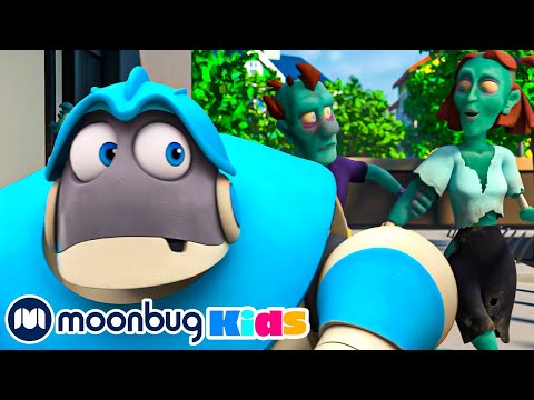 SPOOKY Supermarket Shopping - Escape from the ZOMBIES !!! | Moonbug Kids TV Shows - Full Episodes