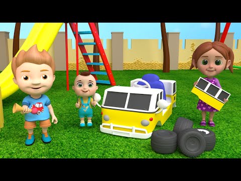 Wheels On The Bus + More Nursery Rhymes! Baby Shark, Muffin Man, Finger Family &amp; Baa Baa Black Sheep