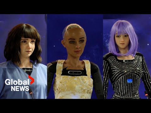 &quot;Will your existence destroy humans?&quot;: Robots answer questions at AI press conference