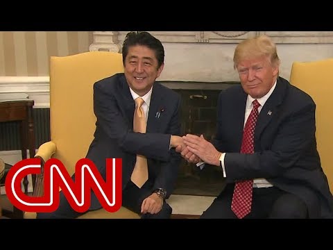 Trump's awkward handshakes with world leaders