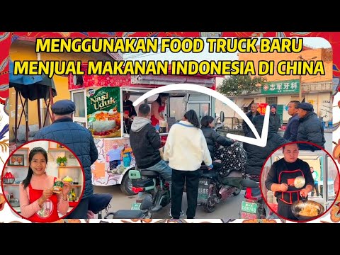 PERDANA JUALAN PAKAI FOOD TRUCK BERSAMA ADIK IPAR, MENARIK BANYAK PERHATIAN PEMBELI, SEMUA HABIS