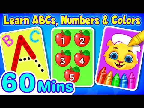 ABC Song, Counting Numbers &amp;amp; Learn Colors For Kids + More Educational Videos For Toddlers