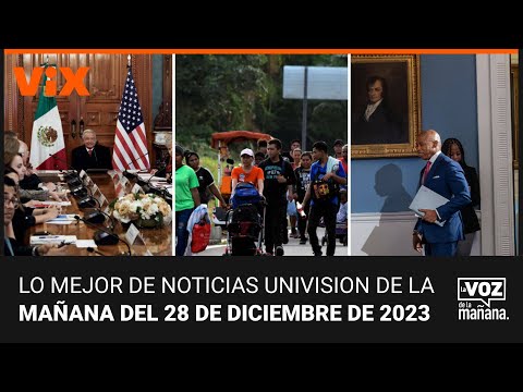 Lo mejor de Noticias Univision de la ma&ntilde;ana| jueves 28 de diciembre de 2023