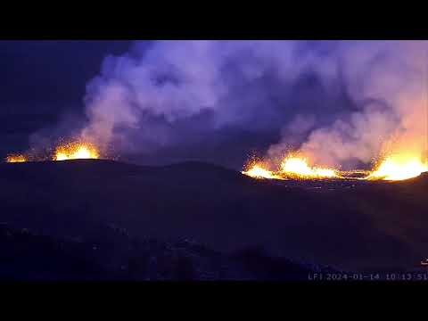 Grindavik Iceland Lava January 14 2024