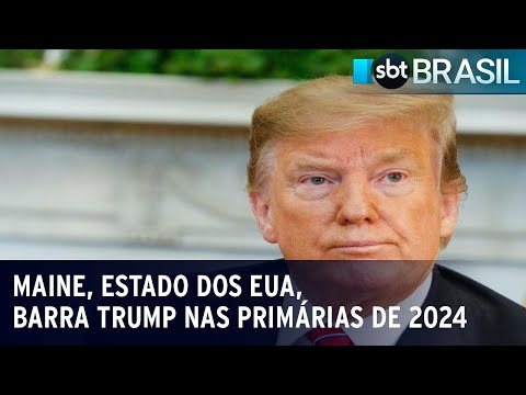 Maine &eacute; o segundo estado dos EUA a barrar Trump nas prim&aacute;rias de 2024 | SBT Brasil (29/12/23)