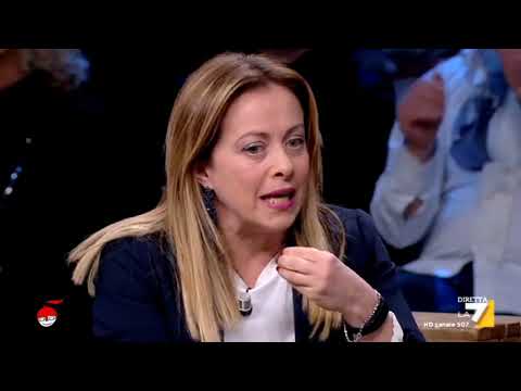 Giorgia Meloni ospite di Giovanni Floris a DiMarted&igrave; su La7. Da non perdere!