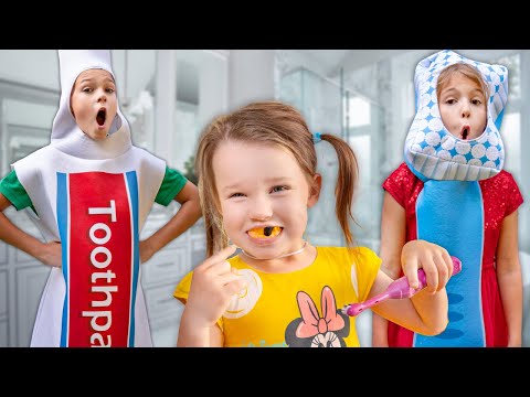 Five Kids Learning to Brush your Teeth Collection Children's Songs and Videos