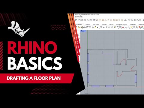 Rhino 7 Creating a Basic Architectural Floor Plan