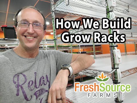 How We Build and Setup Our Microgreens Grow Racks