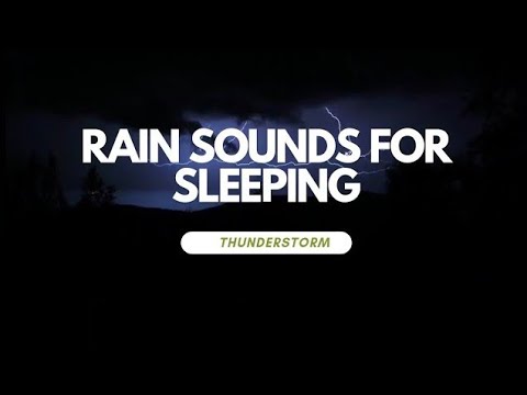 🌧RAIN SOUNDS FOR SLEEPING| SATISFY ASMR 🤤 FOR SLEEPING | 99% FALL ASLEEP FASTER⛈️