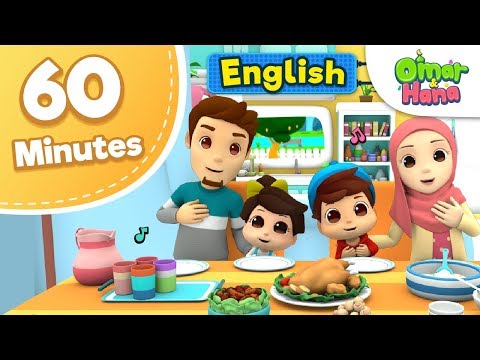 Omar &amp; Hana | 60 Minutes Compilation | Islamic Cartoons for Kids | Nasheed