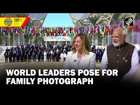 World leaders pose for family photograph at COP28 Summit in UAE&rsquo;s Dubai