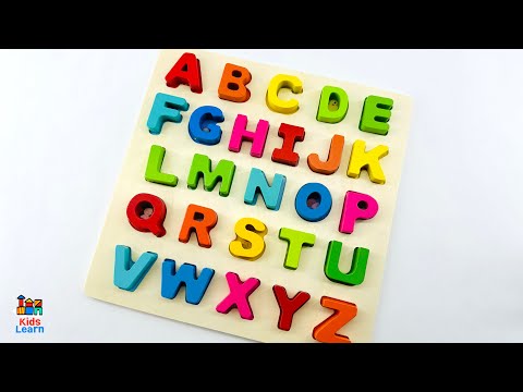 BEST Video to Learn ABC's with Puzzle! Preschool Toddler Learning Toy Wooden Activity 