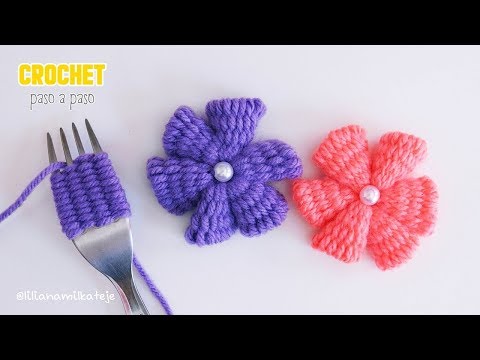 Como hacer una flor con un tenedor. Es posible, es f&aacute;cil ?