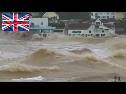 UK now! Storm Hank Floods Everything Around!!!