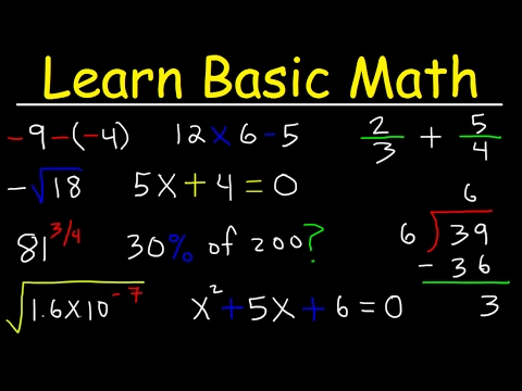 Math Videos:  How To Learn Basic Arithmetic Fast - Online Tutorial Lessons