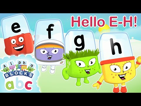 Say Hello To Letters E, F, G &amp; H! | Phonics for Kids - Learn To Read | Alphablocks