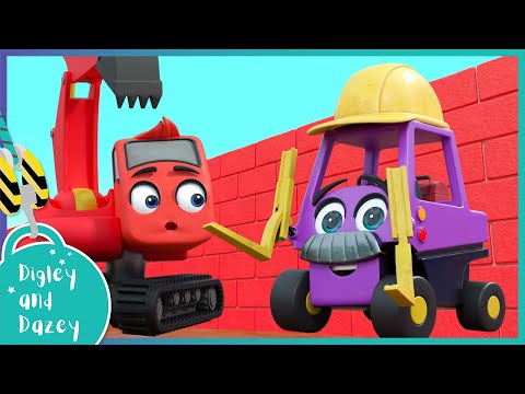 Work Together as a Team 🚜 | Digley and Dazey | Kids Construction Truck Cartoons