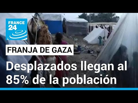 El 85% de la poblaci&oacute;n en la Franja de Gaza ha sido desplazada, seg&uacute;n la ONU