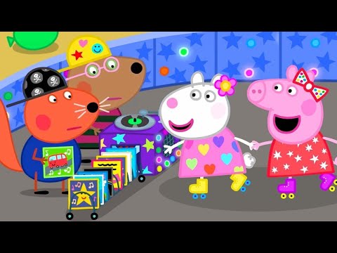 Peppa Pig Glides Around the Roller Disco 🐷 🛼 Adventures With Peppa Pig