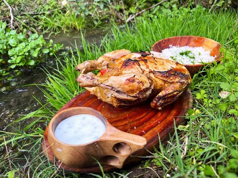 The best stuffed chicken inspiration recipe in nature (ASMR Relaxing Sound)