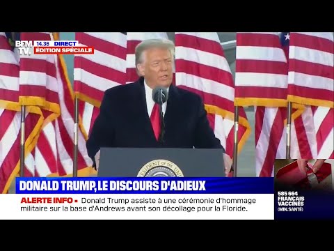 Le dernier discours de Donald Trump avant l'investiture de Joe Biden