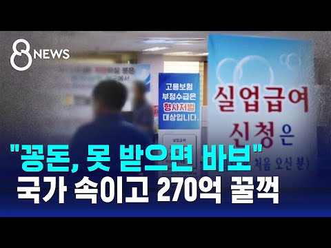 &quot;솔직히 '공돈' 느낌&quot;&hellip;'실업급여 부정수급' 실태 추적해 보니 / SBS 8뉴스