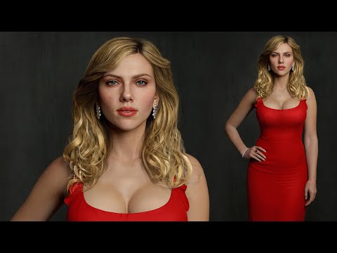 3D Model of Scarlett Johansson