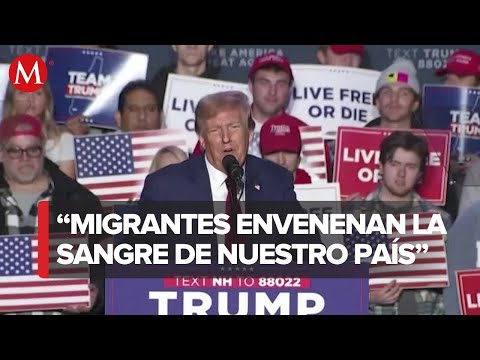 Donald Trump realiza declaraciones contra migrantes en evento de campa&ntilde;a