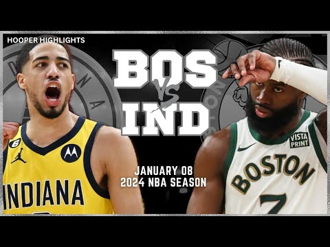 Boston Celtics vs Indiana Pacers Full Game Highlights | Jan 8 | 2024 NBA Season