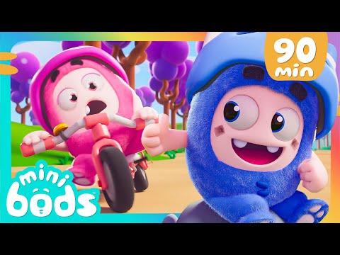 I Love Cycling, But Be Careful! - Minibods | Mini Oddbods | Baby Oddbods | Funny Cartoons For Kids