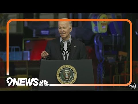 President Joe Biden visits Pueblo's CS Wind plant