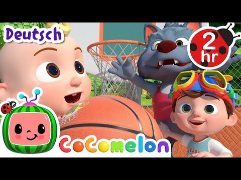 Basketballlied | CoComelon - JJ's Tier Zeit Deutsch | Cartoons und Kinderlieder