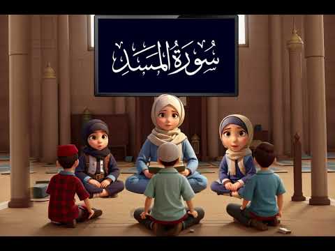 هيا أحبتي نحفظ سورة المسد🌷🌿