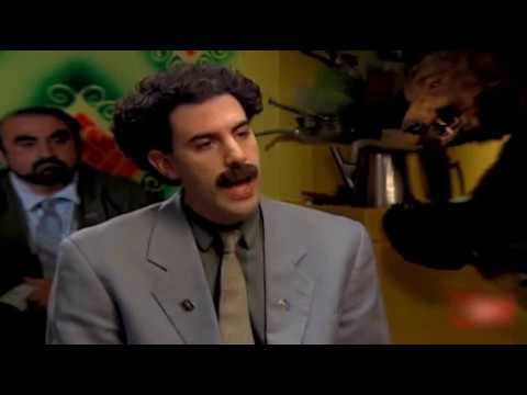 Borat interviewed by Becky Anderson from CNN