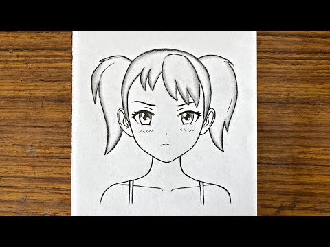 How to draw sad anime girl || Anime drawing tutorial || Easy drawing for girls step by step