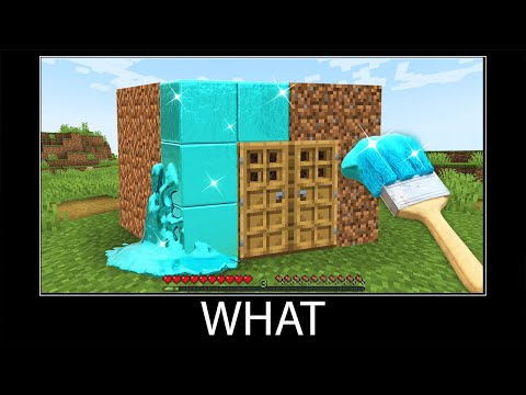 Minecraft wait what meme part 244 realistic Diamond House